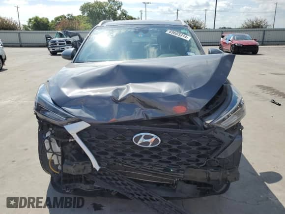 2021 Hyundai Tucson Sport with VIN KM8J33AL3MU409139, listed as a Copart auction lot 69605914 with 49,239 mi miles and Salvage title. Bid and sale history available at DreamBid. Image 5.