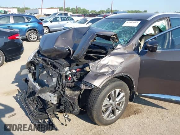 2015 Nissan Murano SL с VIN 5N1AZ2MG7FN256446, выставлен на аукционе IAAI как лот 42907693 с пробегом 40 114 миль миль и . История ставок и продаж доступна на DreamBid. Изображение 6.