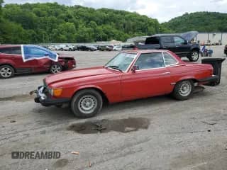 1983 Mercedes-Benz 380 SL with VIN WDBBA45A7DB021001, listed as a Copart auction lot 61952875 with 154,260 mi miles and Clean title. Bid and sale history available at DreamBid. Image 1.