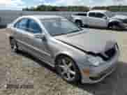 2007 Mercedes-Benz C 230 Sport with VIN WDBRF52H07A937908, listed as a Copart auction lot 81851205 with 97,605 mi miles and Salvage title. Bid and sale history available at DreamBid. Image 4.