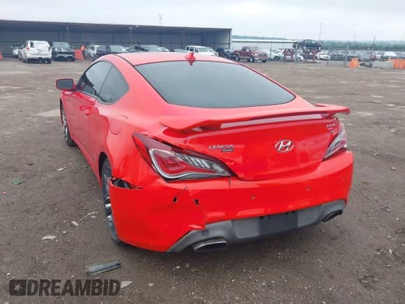 2015 Hyundai Genesis Coupe 3.8L Base with VIN KMHHU6KJ1FU130088, listed as a IAAI auction lot 42402424 with 83,659 mi miles and . Bid and sale history available at DreamBid. Image 6.