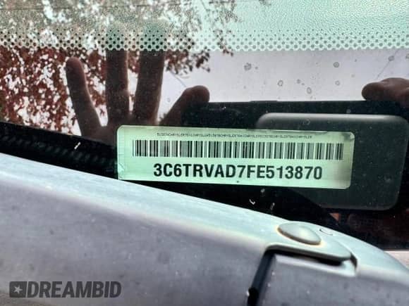 2015 Ram 1500 с VIN 3C6TRVAD7FE513870, выставлен на аукционе Copart как лот 86434084 с пробегом 103 093 миль миль и Чистый • Clean title. История ставок и продаж доступна на DreamBid. Изображение 10.