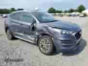 2021 Hyundai Tucson SEL with VIN KM8J3CALXMU403905, listed as a Copart auction lot 62293445 with 26,814 mi miles and Salvage title. Bid and sale history available at DreamBid. Image 4.