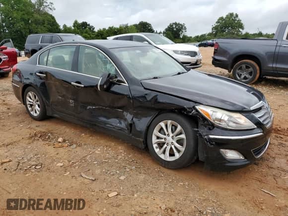 2012 Hyundai Genesis 3.8L with VIN KMHGC4DD5CU183074, listed as a Copart auction lot 68943515 with 123,183 mi miles and Salvage title. Bid and sale history available at DreamBid. Image 4.