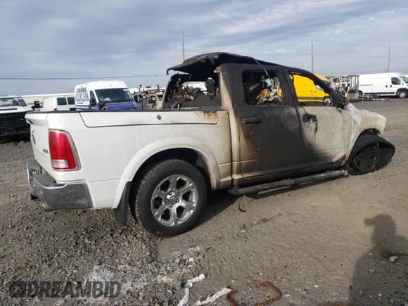 2017 Ram 1500 Longhorn with VIN 1C6RR7PM2HS610620, listed as a Copart auction lot 69487323 with Not provided miles and Salvage title. Bid and sale history available at DreamBid. Image 3.