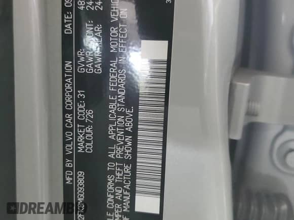 2021 Volvo S60 Momentum z VIN 7JR102FK8MG093809, wystawiony jako Copart lot #80847265 z przebiegiem 60 555 mil mil oraz Szkoda całkowita • Salvage title. Historia ofert i sprzedaży dostępna na DreamBid. Obrazek 12.