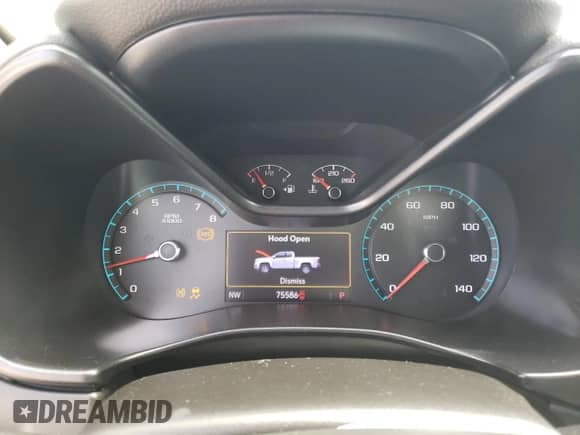 2019 Chevrolet Colorado 2WD Z71 with VIN 1GCGSDEA8K1169553, listed as a Copart auction lot 71304044 with 75,586 mi miles and Salvage title. Bid and sale history available at DreamBid. Image 9.