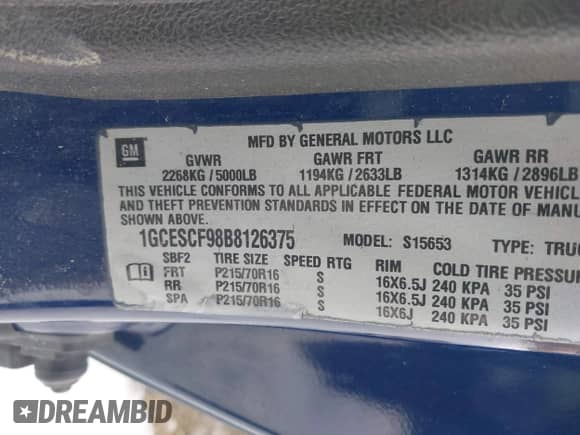 2011 Chevrolet Colorado 1LT с VIN 1GCESCF98B8126375, выставлен на аукционе IAAI как лот 41539554 с пробегом 137 477 миль миль и . История ставок и продаж доступна на DreamBid. Изображение 9.