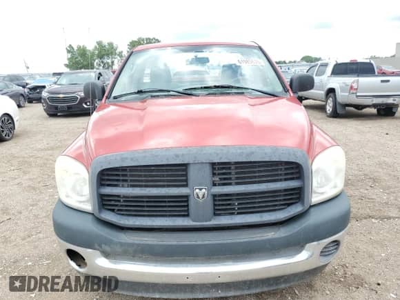 2007 Dodge 2500 SLT with VIN 3D7KR26D67G766136, listed as a Copart auction lot 61985835 with 78,239 mi miles and Salvage title. Bid and sale history available at DreamBid. Image 5.