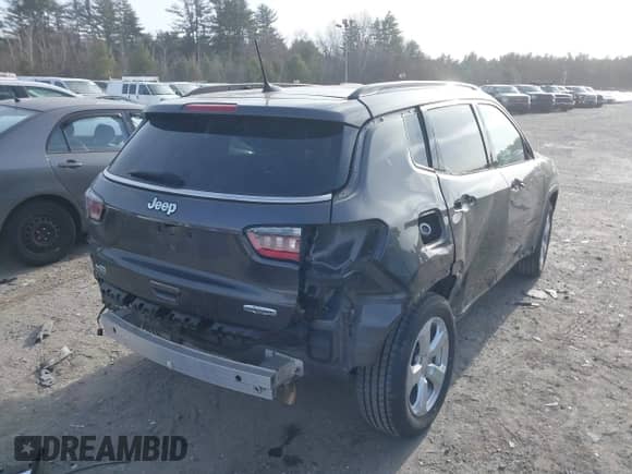 2020 Jeep Compass Latitude with VIN 3C4NJCBB9LT130367, listed as a IAAI auction lot 41268917 with 44,892 mi miles and . Bid and sale history available at DreamBid. Image 4.