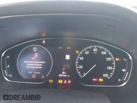 2019 Honda Accord EX-L with VIN 1HGCV2F51KA020723, listed as a IAAI auction lot 42166487 with 25,164 mi miles and . Bid and sale history available at DreamBid. Image 7.