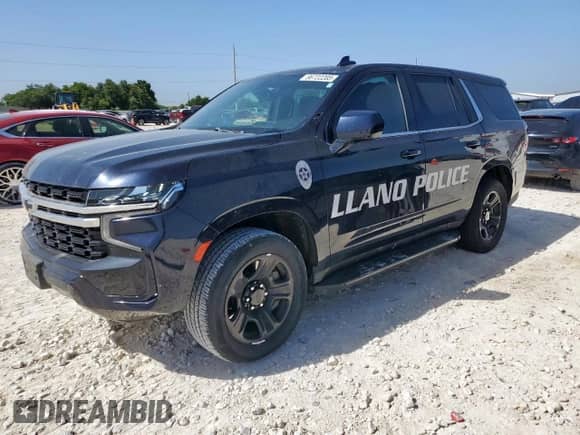 2022 Chevrolet Tahoe Commercial z VIN 1GNSCLED8NR221854, wystawiony jako Copart lot #66722205 z przebiegiem 53 072 mil mil oraz Szkoda całkowita • Salvage title. Historia ofert i sprzedaży dostępna na DreamBid. Obrazek 1.