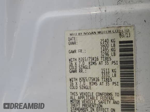 2013 Nissan Frontier Pro-4X z VIN 1N6AD0EV5DN723071, wystawiony jako Copart lot #73420484 z przebiegiem 115 727 mil mil oraz Szkoda całkowita • Salvage title. Historia ofert i sprzedaży dostępna na DreamBid. Obrazek 14.
