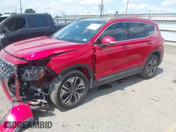 2020 Hyundai Santa Fe Limited with VIN 5NMS53AA2LH201468, listed as a IAAI auction lot 42363028 with 58,335 mi miles and . Bid and sale history available at DreamBid. Image 2.