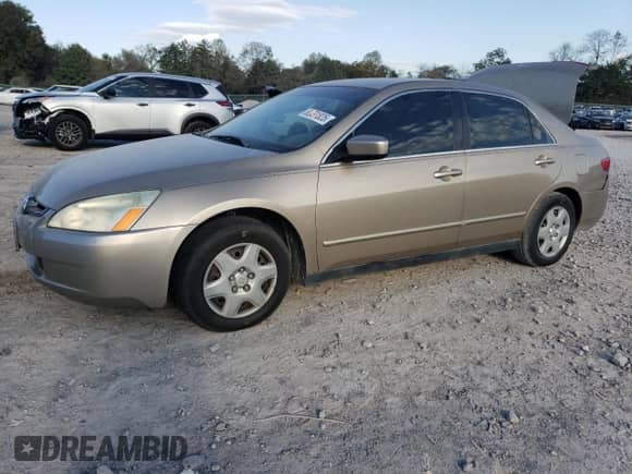 2005 Honda Accord LX with VIN 1HGCM56455A106388, listed as a Copart auction lot 82691825 with 142,834 mi miles and Salvage title. Bid and sale history available at DreamBid. Image 1.