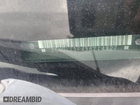 2009 Chevrolet Equinox LS with VIN 2CNDL13F496214827, listed as a Copart auction lot 68350665 with 96,644 mi miles and Salvage title. Bid and sale history available at DreamBid. Image 13.