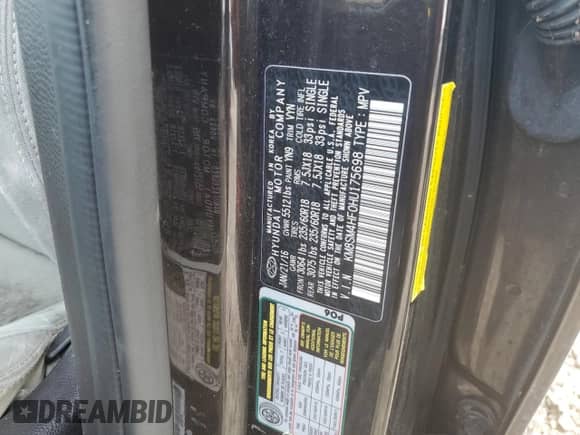 2017 Hyundai Santa Fe SE with VIN KM8SM4HF0HU175698, listed as a Copart auction lot 87290835 with 162,235 mi miles and Clean title. Bid and sale history available at DreamBid. Image 13.