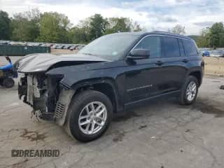 2023 Jeep Grand Cherokee Laredo with VIN 1C4RJHAG7PC548195, listed as a Copart auction lot 80794395 with 25,634 mi miles and Salvage title. Bid and sale history available at DreamBid. Image 1.