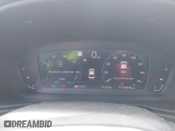2023 Honda Accord Touring with VIN 1HGCY2F81PA048434, listed as a IAAI auction lot 42306343 with 14,878 mi miles and . Bid and sale history available at DreamBid. Image 7.