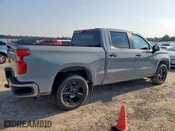2024 Chevrolet Silverado 1500 Custom z VIN 1GCPABEKXRZ322378, wystawiony jako Copart lot #69146745 z przebiegiem 16 306 mil mil oraz Szkoda całkowita • Salvage title. Historia ofert i sprzedaży dostępna na DreamBid. Obrazek 3.