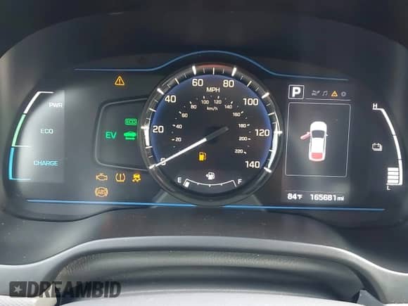2019 Hyundai Ioniq Blue with VIN KMHC65LC6KU113313, listed as a IAAI auction lot 43243334 with 165,681 mi miles and . Bid and sale history available at DreamBid. Image 7.