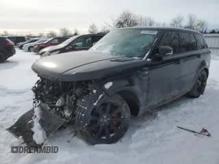 2018 Land Rover Range Rover Sport with VIN SALWR2RE0JA808234, listed as a Copart auction lot 42184865 with Not provided miles and Salvage title. Bid and sale history available at DreamBid. Image 1.