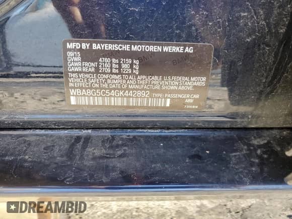 2016 BMW 3 Series 328i xDrive z VIN WBA8G5C54GK442892, wystawiony jako Copart lot #47102394 z przebiegiem 67 316 mil mil oraz . Historia ofert i sprzedaży dostępna na DreamBid. Obrazek 12.