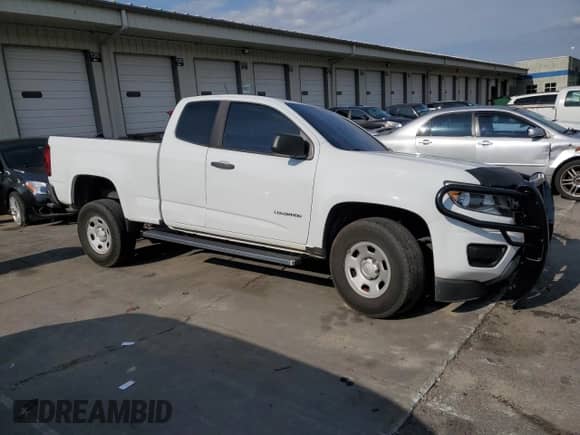 2020 Chevrolet Colorado 2WD Work Truck with VIN 1GCHSBEA1L1180064, listed as a Copart auction lot 80999645 with 95,640 mi miles and Salvage title. Bid and sale history available at DreamBid. Image 4.