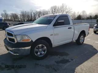 2014 Ram 1500 Tradesman with VIN 3C6JR6AT5EG104001, listed as a Copart auction lot 49666685 with 164,953 mi miles and Salvage title. Bid and sale history available at DreamBid. Image 1.