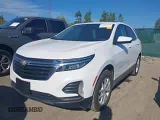2022 Chevrolet Equinox LT with VIN 3GNAXUEV4NL245087, listed as a IAAI auction lot 43186613 with 55,753 mi miles and . Bid and sale history available at DreamBid. Image 2.