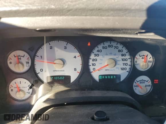 2004 Dodge RAM with VIN 3D3LA38C44G189769, listed as a Copart auction lot 83743194 with 210,502 mi miles and Salvage title. Bid and sale history available at DreamBid. Image 9.