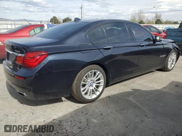 2015 BMW 7 Series 750i xDrive with VIN WBAYB6C55FD225259, listed as a Copart auction lot 51104975 with 93,307 mi miles and Salvage title. Bid and sale history available at DreamBid. Image 3.