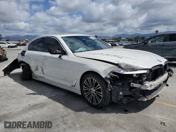 2020 BMW 5 Series 530e with VIN WBAJA9C07LCD08710, listed as a Copart auction lot 56542835 with Not provided miles and Salvage title. Bid and sale history available at DreamBid. Image 4.
