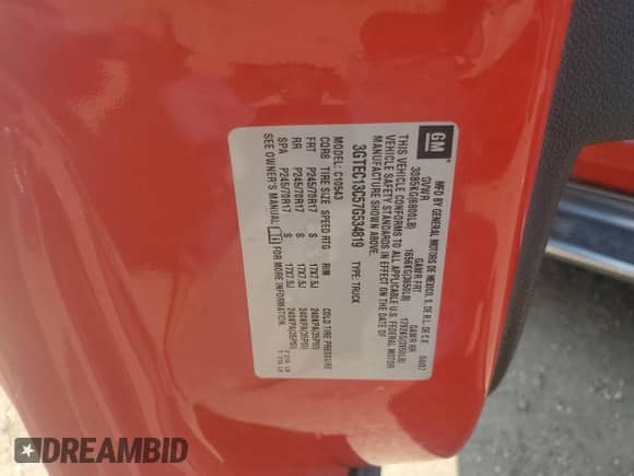 2007 GMC Sierra 1500 SLE1 z VIN 3GTEC13C57G534819, wystawiony jako Copart lot #66609635 z przebiegiem 215 913 mil mil oraz Szkoda całkowita • Salvage title. Historia ofert i sprzedaży dostępna na DreamBid. Obrazek 12.
