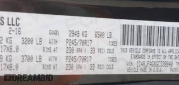 2016 Jeep Grand Cherokee Laredo with VIN 1C4RJFAG6GC338840, listed as a Copart auction lot 71595495 with 161,370 mi miles and Clean title. Bid and sale history available at DreamBid. Image 13.