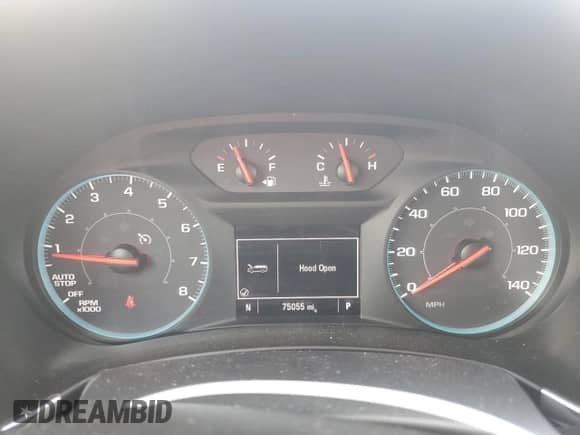 2019 Chevrolet Equinox LS with VIN 2GNAXHEV8K6220569, listed as a Copart auction lot 81852295 with 75,055 mi miles and Salvage title. Bid and sale history available at DreamBid. Image 9.