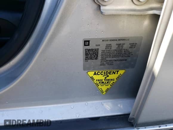 2019 Chevrolet Malibu Hybrid с VIN 1G1ZF5SU7KF154538, выставлен на аукционе Copart как лот 80879194 с пробегом 105 335 миль миль и Списание • Salvage title. История ставок и продаж доступна на DreamBid. Изображение 14.