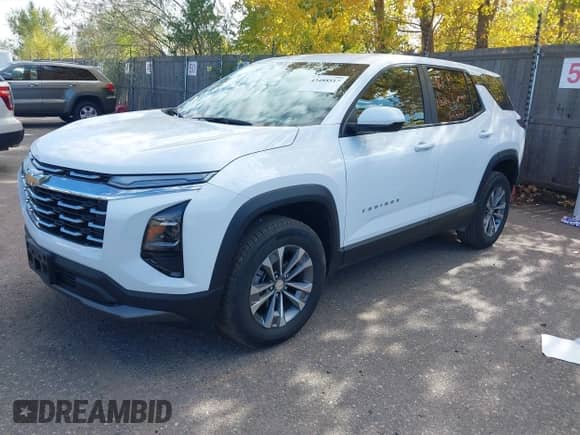 2025 Chevrolet Equinox AWD LT with VIN 3GNAXPEG8SL323952, listed as a IAAI auction lot 43488517 with 16,833 mi miles and . Bid and sale history available at DreamBid. Image 2.