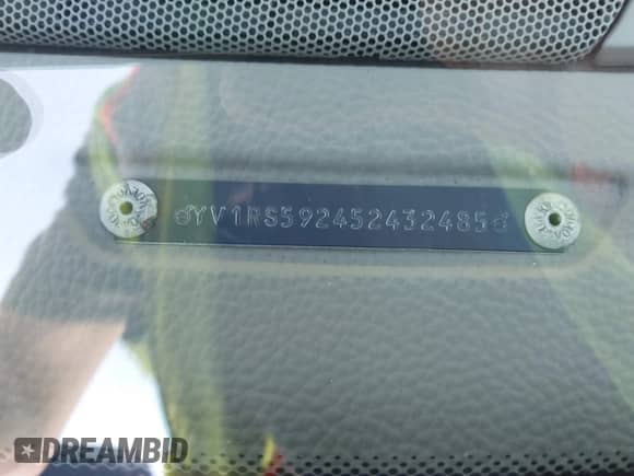 2005 Volvo S60 с VIN YV1RS592452432485, выставлен на аукционе IAAI как лот 42663011 с пробегом 177 739 миль миль и . История ставок и продаж доступна на DreamBid. Изображение 9.