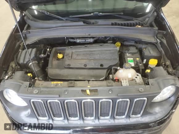 2017 Jeep Renegade Altitude with VIN ZACCJBBH3HPE94675, listed as a Copart auction lot 52968405 with 93,779 mi miles and Salvage title. Bid and sale history available at DreamBid. Image 12.