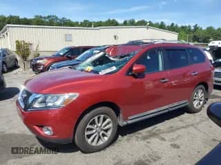 2013 Nissan Pathfinder SL with VIN 5N1AR2MM7DC610660, listed as a Copart auction lot 67917705 with 105,823 mi miles and Salvage title. Bid and sale history available at DreamBid. Image 1.