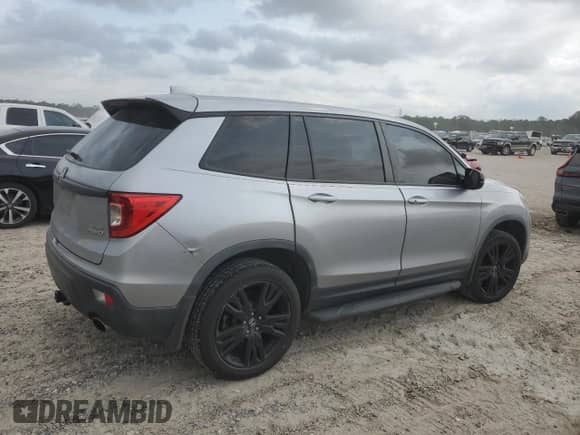 2019 Honda Passport Sport with VIN 5FNYF8H20KB019996, listed as a Copart auction lot 55047825 with 77,165 mi miles and Clean title. Bid and sale history available at DreamBid. Image 3.