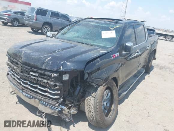 2024 Chevrolet Silverado 1500 LTZ with VIN 1GCUDGEL4RZ195157, listed as a IAAI auction lot 42971611 with 21,675 mi miles and . Bid and sale history available at DreamBid. Image 6.