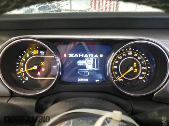 2023 Jeep Wrangler Sahara с VIN 1C4HJXEN0PW668479, выставлен на аукционе Copart как лот 68487785 с пробегом 26 144 миль миль и Списание • Salvage title. История ставок и продаж доступна на DreamBid. Изображение 9.