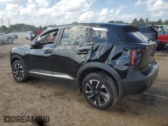 2025 Nissan Kicks SV with VIN 3N8AP6CB5SL329299, listed as a Copart auction lot 65937765 with 5,467 mi miles and Salvage title. Bid and sale history available at DreamBid. Image 2.