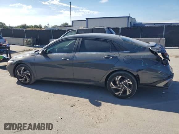 2024 Hyundai Elantra SEL with VIN KMHLS4DG9RU806491, listed as a Copart auction lot 71077275 with 7,310 mi miles and Salvage title. Bid and sale history available at DreamBid. Image 2.