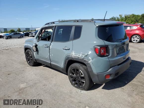 2018 Jeep Renegade Altitude with VIN ZACCJABB0JPH39718, listed as a Copart auction lot 80542675 with 80,587 mi miles and Salvage title. Bid and sale history available at DreamBid. Image 2.