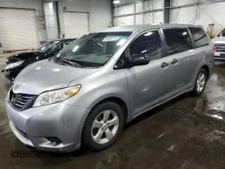 2012 Toyota Sienna with VIN 5TDZK3DC3CS240569, listed as a Copart auction lot 63664415 with 129,329 mi miles and Salvage title. Bid and sale history available at DreamBid. Image 1.