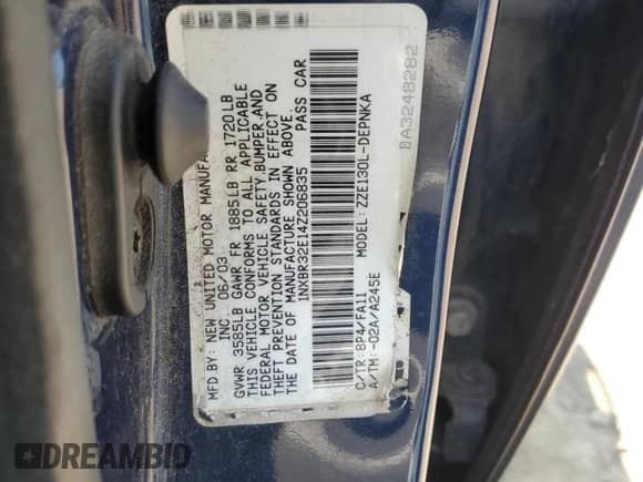 2004 Toyota Corolla CE с VIN 1NXBR32E14Z206835, выставлен на аукционе Copart как лот 64522405 с пробегом 187 010 миль миль и Списание • Salvage title. История ставок и продаж доступна на DreamBid. Изображение 12.