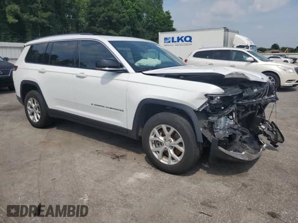 2023 Jeep Grand Cherokee Limited с VIN 1C4RJJBG9P8811683, выставлен на аукционе Copart как лот 64747865 с пробегом 53 654 миль миль и Списание • Salvage title. История ставок и продаж доступна на DreamBid. Изображение 4.